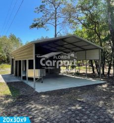 Florida Carports For Sale Carport and storage combo