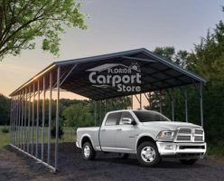 Florida Carports For Sale Metal Carport with Truck in image